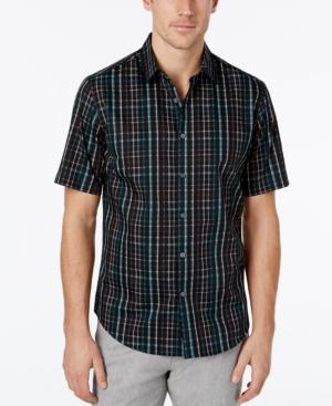 Alfani Men's Slim Fit Plaid Shirt, Only At Macy's
