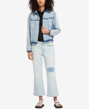 Dkny Frayed Denim Jacket, Created For Macy's