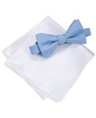 Alfani Men's Ludlow Geometric Bow Tie & Pocket Square Set, Only At Macy's