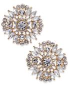 Thalia Sodi Gold-tone Crystal Cluster Stud Earrings, Created For Macy's