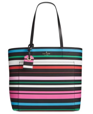 Kate Spade New York Harding Street Fiesta Stripe Riley Medium Tote