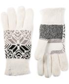 Isotoner Signature Snowflake Chenille Touchscreen Gloves, Created For Macy's