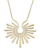 Trina Turk X I.n.c. Gold-tone Sunburst 16 Pendant Necklace, Created For Macy's