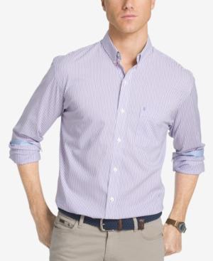 Izod Men's Advantage No-iron Striped Shirt