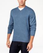 Weatherproof Men's Big And Tall Cashmere Blend V-neck Sweater