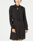 Be Bop Juniors' Polka-dot Tie-neck Dress