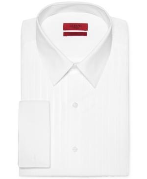 Alfani Red Fitted French Cuff Tuxedo Performance Shirt