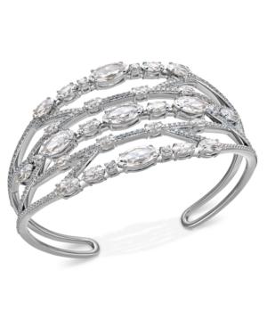 Danori Crystal & Stone Openwork Cuff Bracelet, Created For Macy's