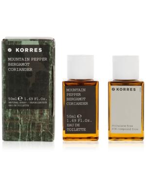 Korres Mountain Pepper Bergamot Coriander Eau De Toilette, 1.7-oz.