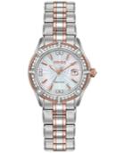 Citizen Women's Signature Diamond Accent Two-tone Stainless Steel Bracelet Watch 29mm Ew2276-80d