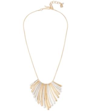 Robert Lee Morris Soho Two-tone Sculptural Stick Statement Necklace