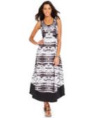 Style & Co. Petite Sleeveless Printed Maxi Dress