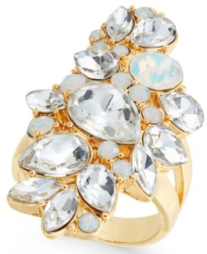 Inc International Concepts Gold-tone Crystal Cluster Ring, Created For Macy's