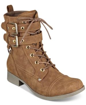 G By Guess Bell Lace-up Combat Boots Women's Shoes