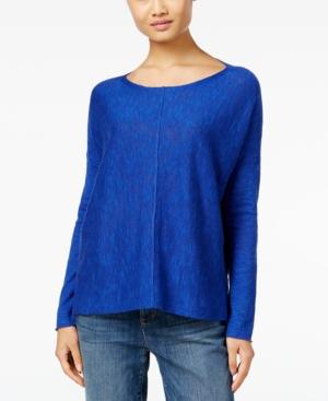 Eileen Fisher Petite Linen-blend Seamed Sweater