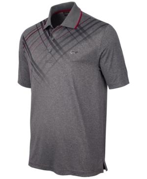 Greg Norman For Tasso Elba Plaid-trimmed Golf Polo, Only At Macy's