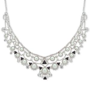 Givenchy Crystal, Colored Stone & Imitation Pearl Statement Necklace
