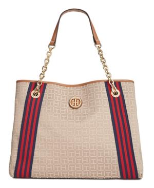 Tommy Hilfiger Th Monogram Jacquard Tote