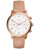 Fossil Women's Caiden Nude Leather Strap Watch 38mm Es4238