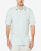 Cubavera Men's 100% Linen Perforated Panel Shirt