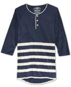 American Rag Men's Stripe Three-quarter-sleeve Henley, Only At Macy's