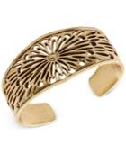 Lucky Brand Gold-tone Openwork Cuff Bracelet
