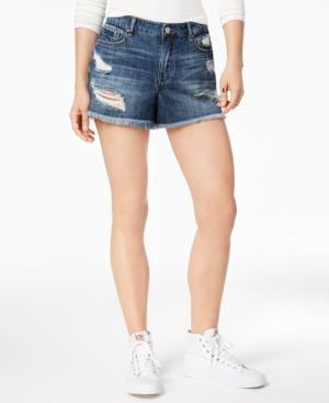 William Rast Perfect Ripped Cotton Denim Shorts