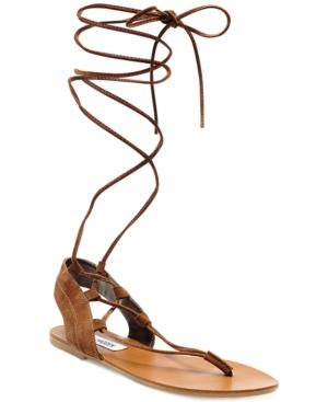 Steve Madden Walkitt Lace-up-leg Sandals Women's Shoes