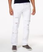 Inc International Concepts Men's Slim-fit Ripped White Jeans, Only At Macy's