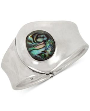 Robert Lee Morris Soho Silver-tone Stone Cuff Bracelet