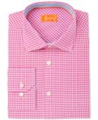 Tallia Men's Extra Slim-fit Pink Check Dress Shirt
