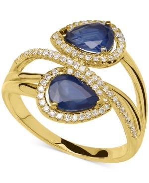 Sapphire (1-3/4 Ct. T.w) And Diamond (1/5 Ct. T.w.) Ring In 14k Gold
