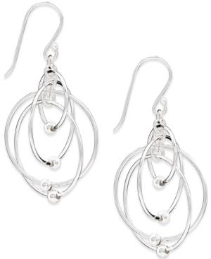 Giani Bernini Multi-circle Bead Drop Earrings In Sterling Silver, Only At Macy's