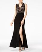 Morgan & Company Juniors' Lace A-line Dress