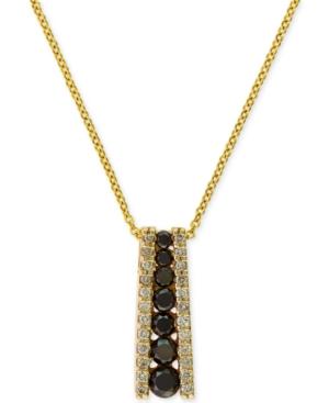 Effy Diamond Linear Pendant Necklace In 14k Gold (3/5 Ct. T.w.)