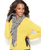 Charter Club Scarf, Chenille Houndstooth