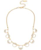 M. Haskell For Inc Gold-tone Mini Semi-circle Pave Collar Necklace, Only At Macy's