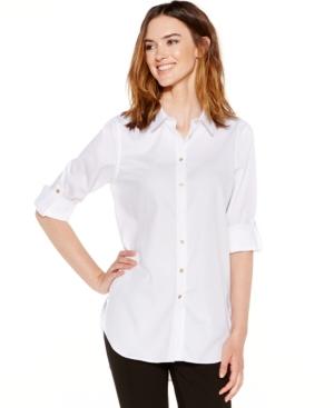 Calvin Klein Non-iron Button-down Tunic