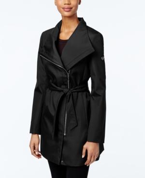Calvin Klein Asymmetrical Belted Water Resistant Trench Coat