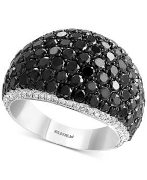 Effy Black & White Diamond Dome Ring (4-3/8 Ct. T.w.) In 14k White Gold