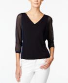 Armani Exchange V-neck Contrast Sweater