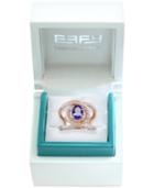 Effy Limited Edition Tanzanite (1-1/6 Ct. T.w.) And Diamond (3/5 Ct. T.w.) Swirl Ring In 14k Rose Gold