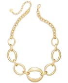 Charter Club Oval Chain Frontal Necklace