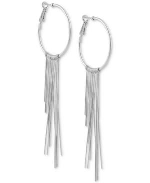 Guess Graduated Fringe Hoop Earrings