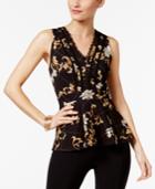 Thalia Sodi Printed Peplum Top, Only At Macy's