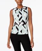 Calvin Klein Geo-print Pleated Shell