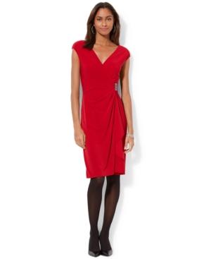 American Living Embellished Surplice Dress