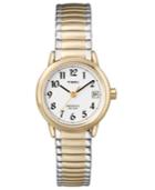 Timex Watch, Women's Two Tone Stainless Steel Bracelet T2h381um