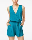Be Bop Juniors' Surplice Romper With Sash Belt