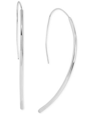 Kenneth Cole New York Silver-tone Curved Stick Threader Earrings